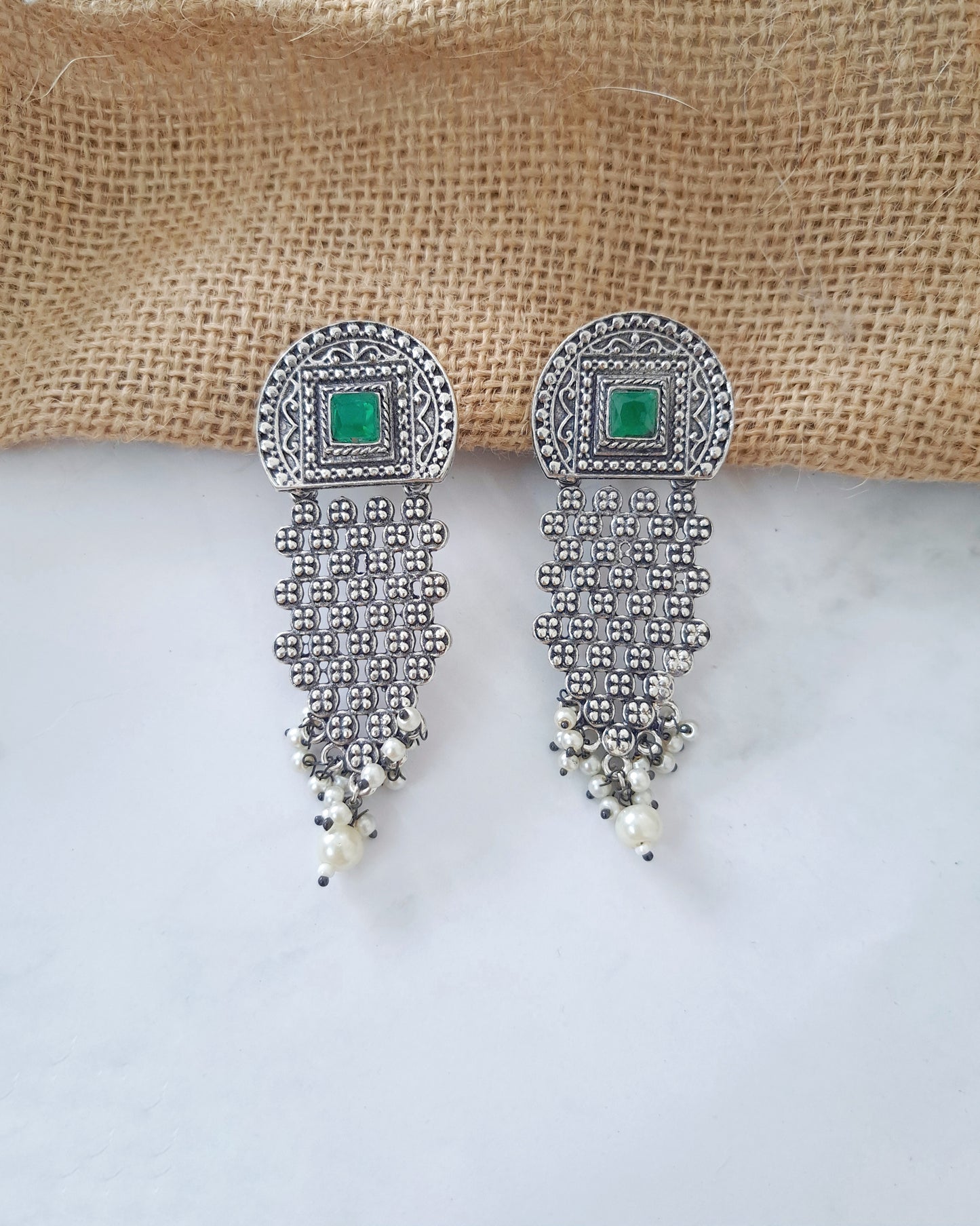 Shilpa Oxidized Earrings