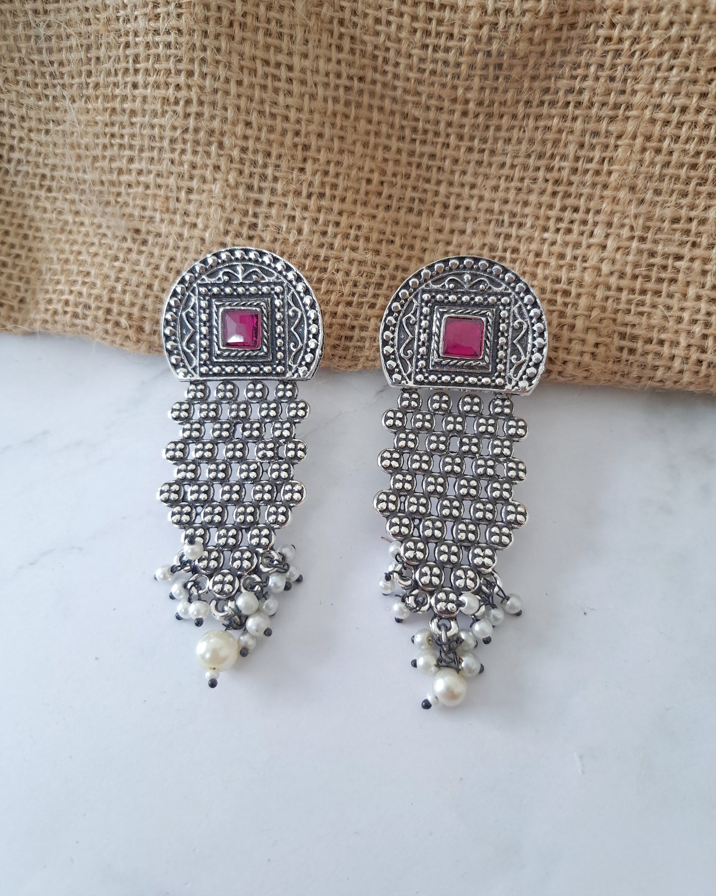 Shilpa Oxidized Earrings