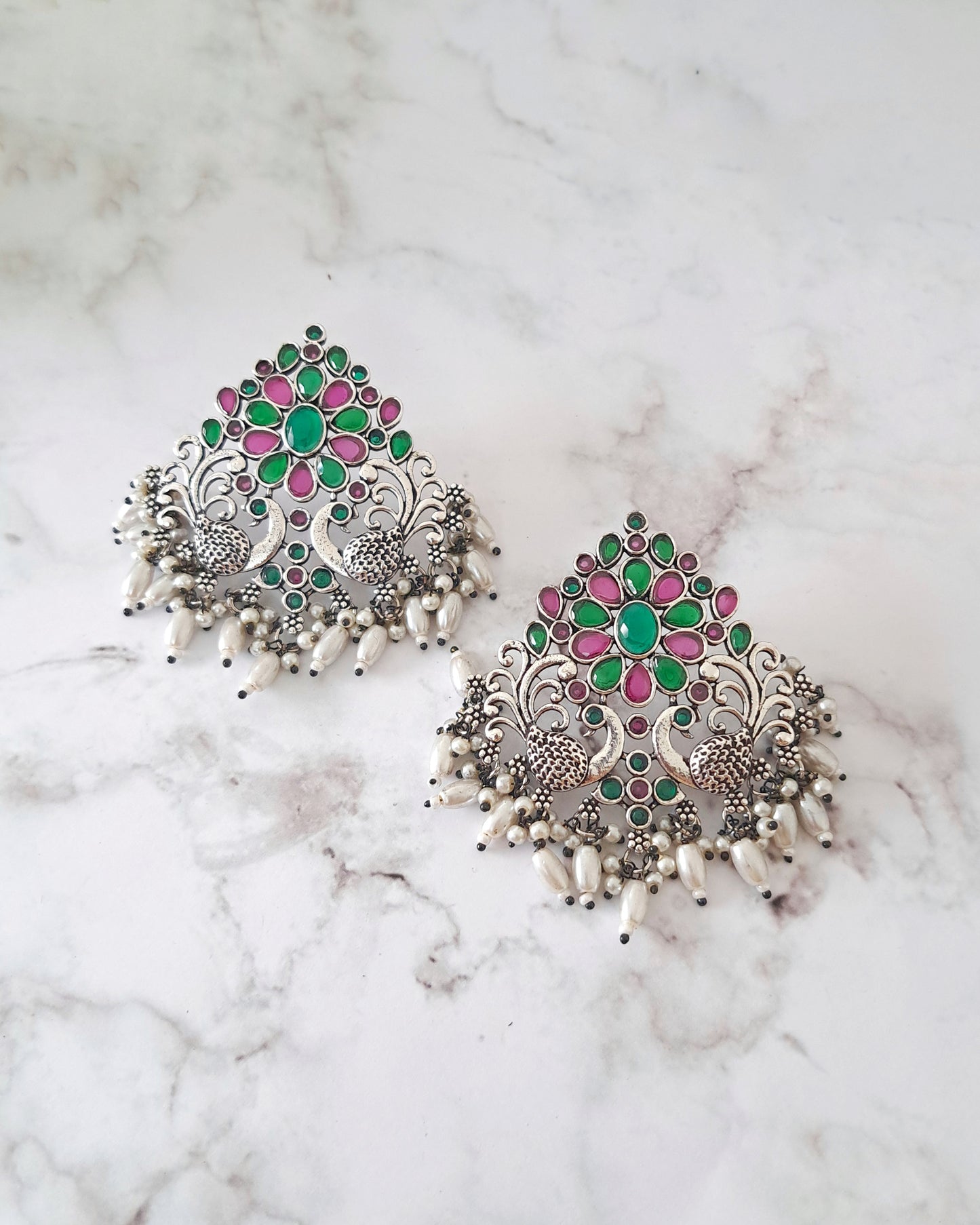 Gulbakshi Oxidized Earrings