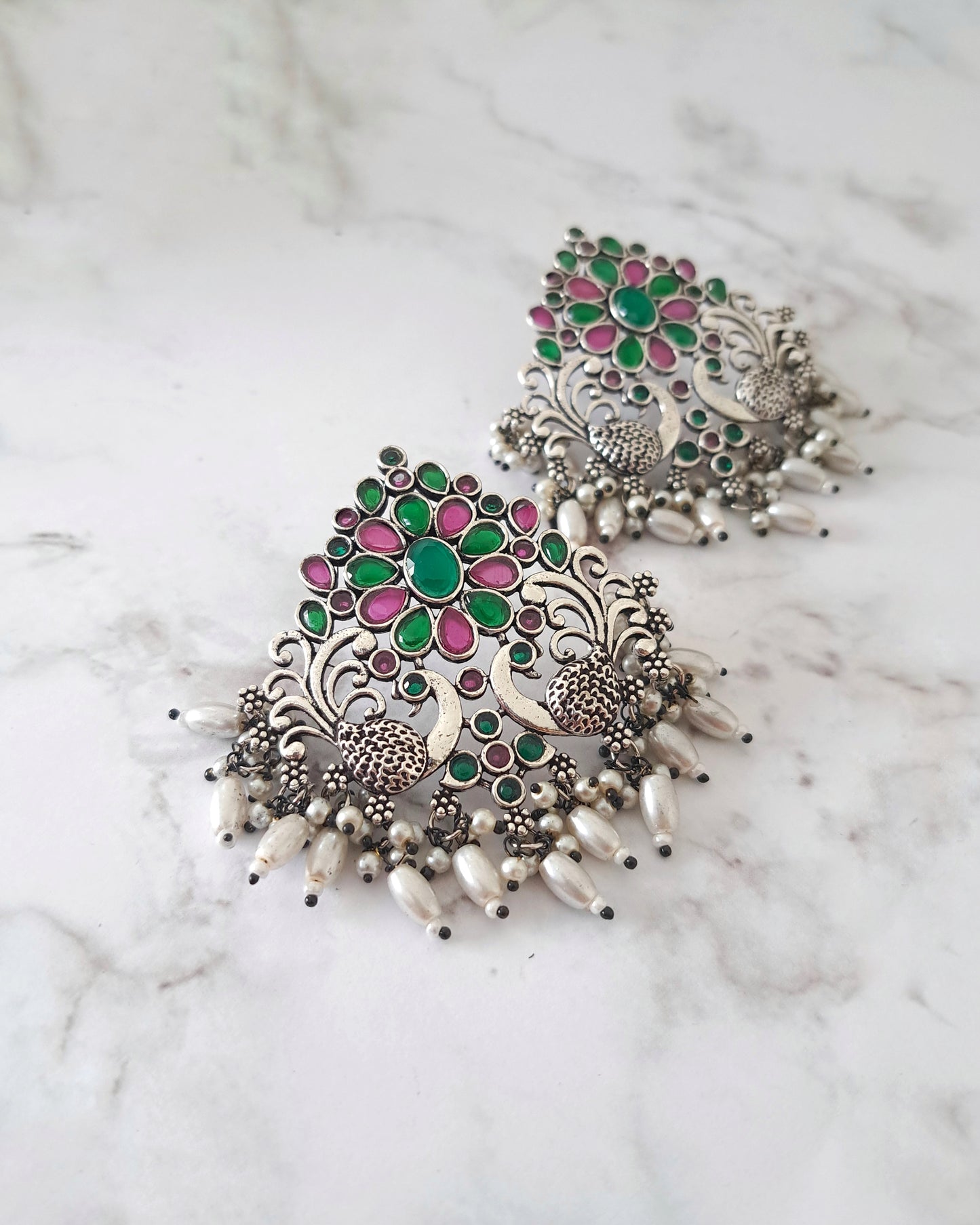 Gulbakshi Oxidized Earrings