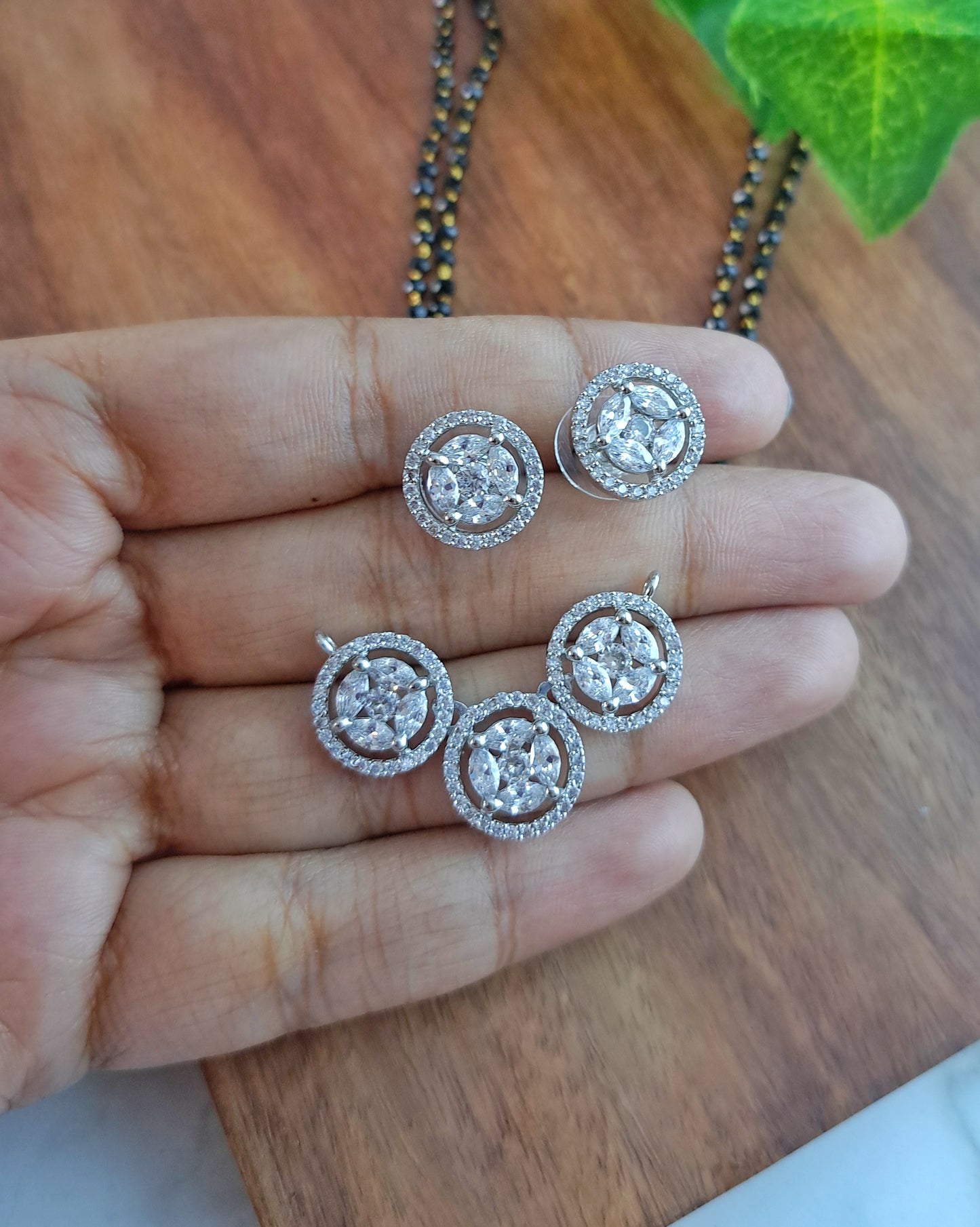 Anagha Mangalsutra Zirconia Crystals