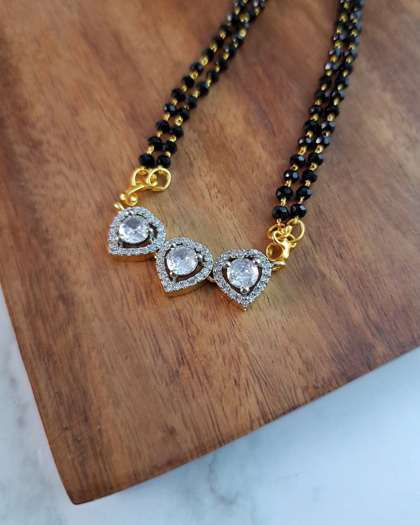 Shreya Mangalsutra Zirconia Crystals