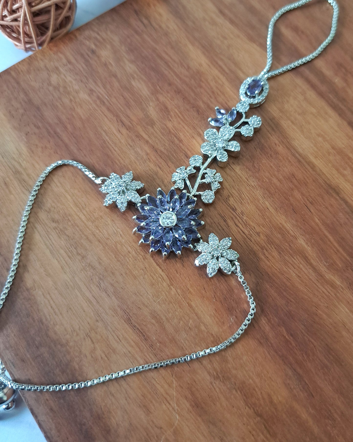 Demi Floral Zirconia Crystal Bracelet