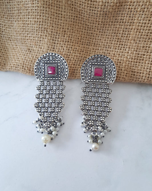 Shilpa Oxidized Earrings