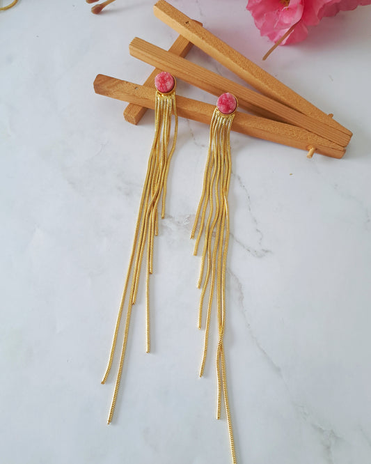 Deepti Extra Long Tassel Earrings