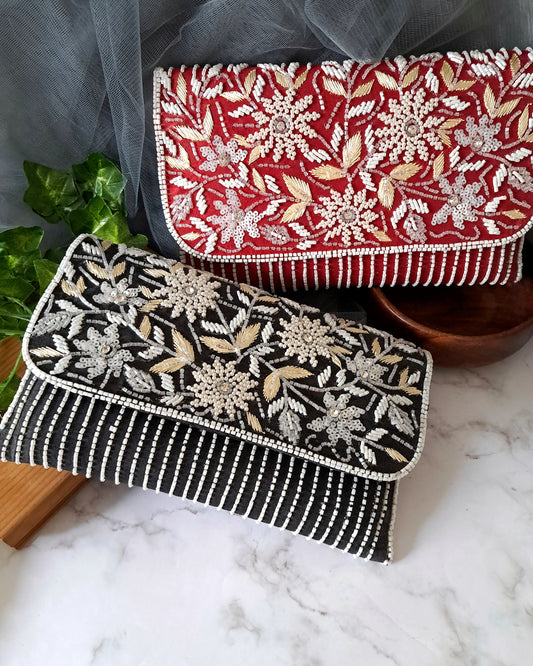 Divya Embroidery Sling Clutch Purse