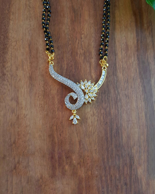 Rajashree Mangalsutra Zirconia Crystals