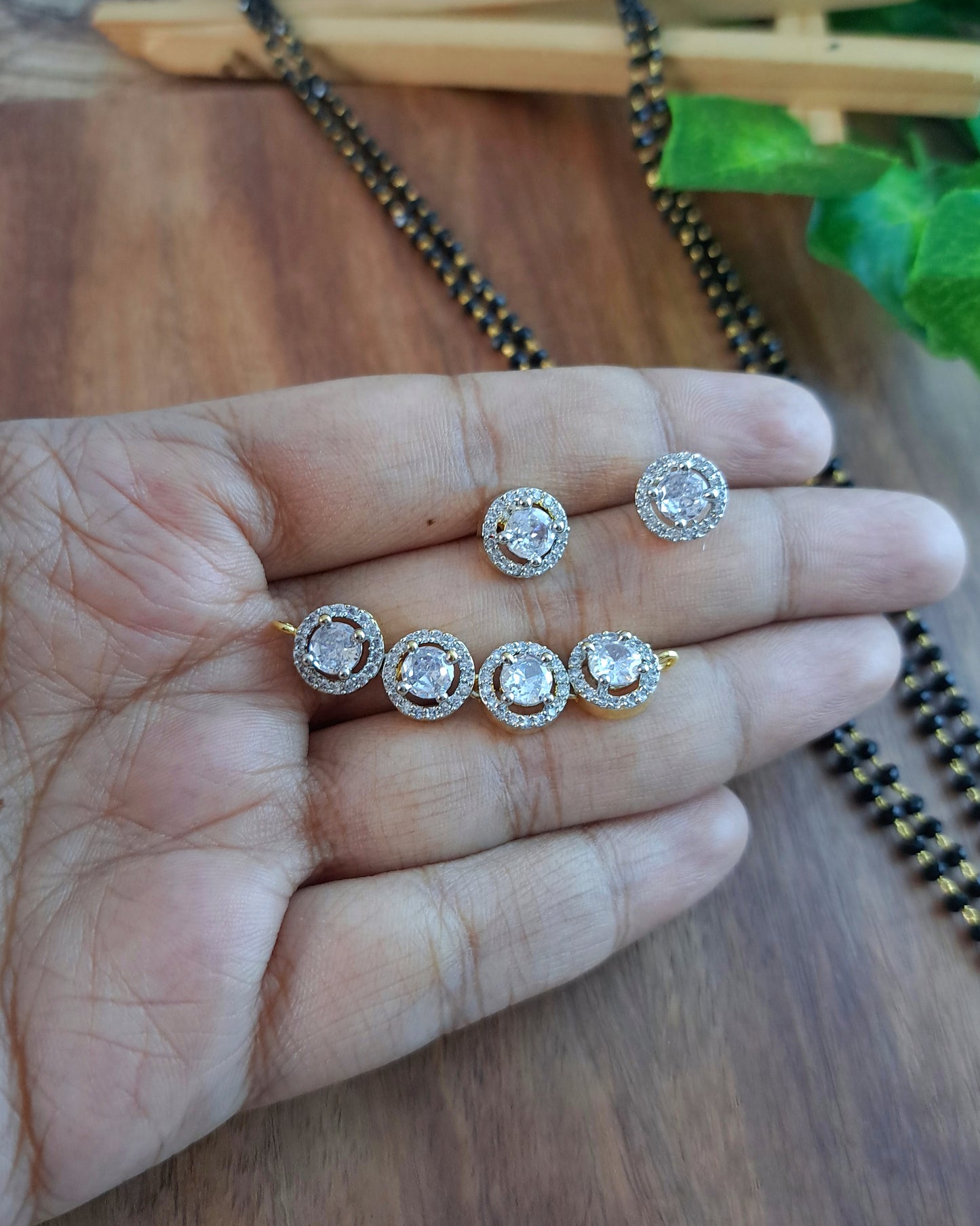 Shruti Zirconia Crystal Mangalsutra