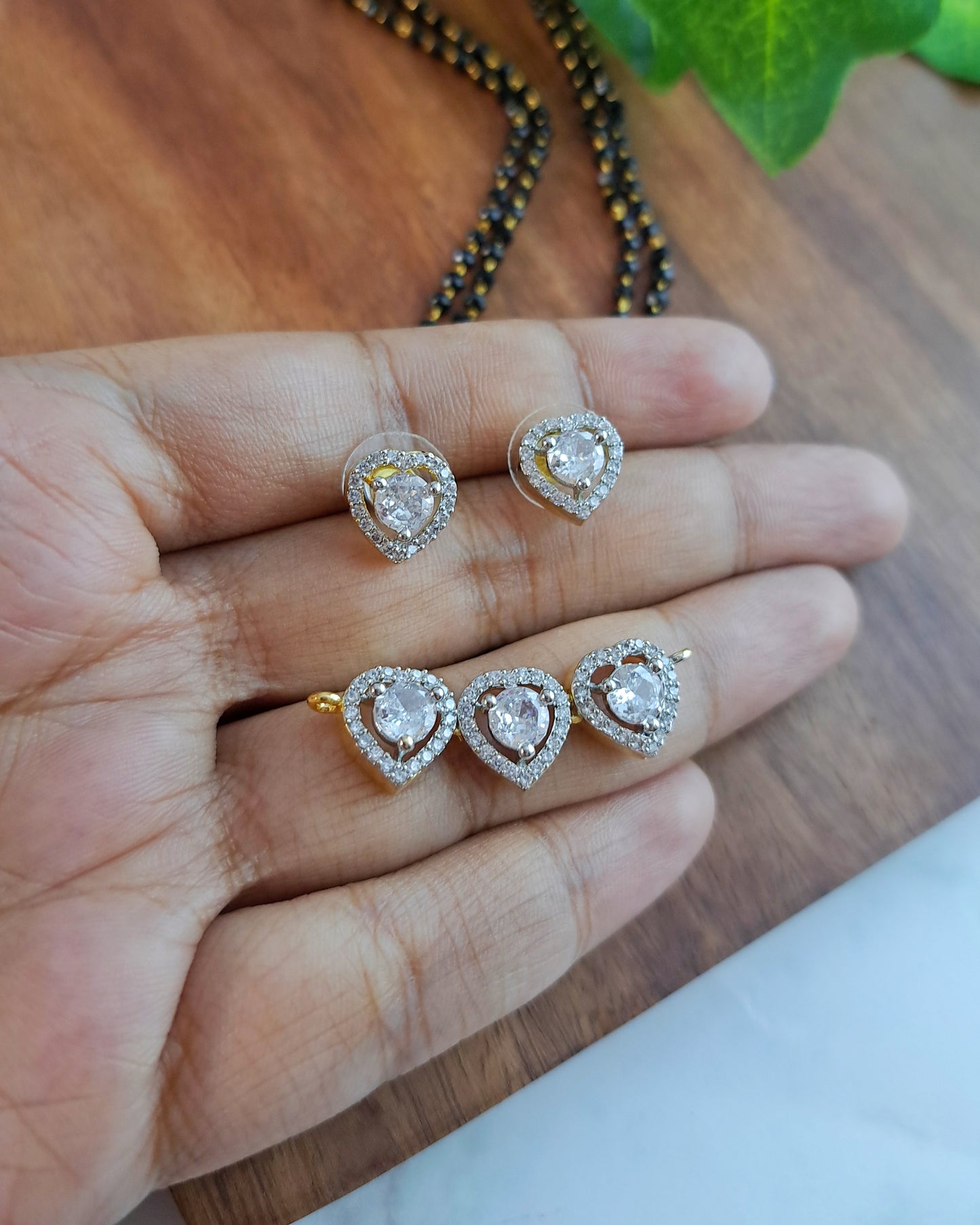 Shreya Mangalsutra Zirconia Crystals