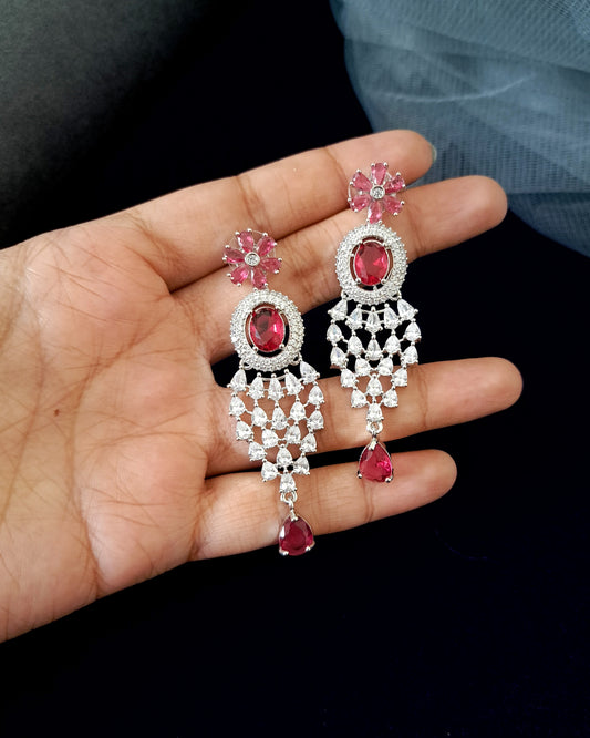 Vidhi Zirconia Crystal Earrings